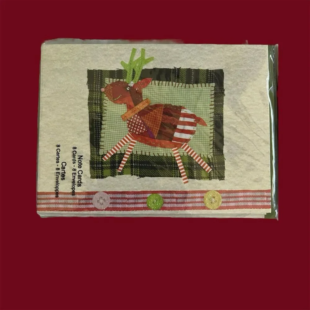 2009 Designer Christmas Note Cards Studio 18 Blank 2 packs 16 cards total NOS